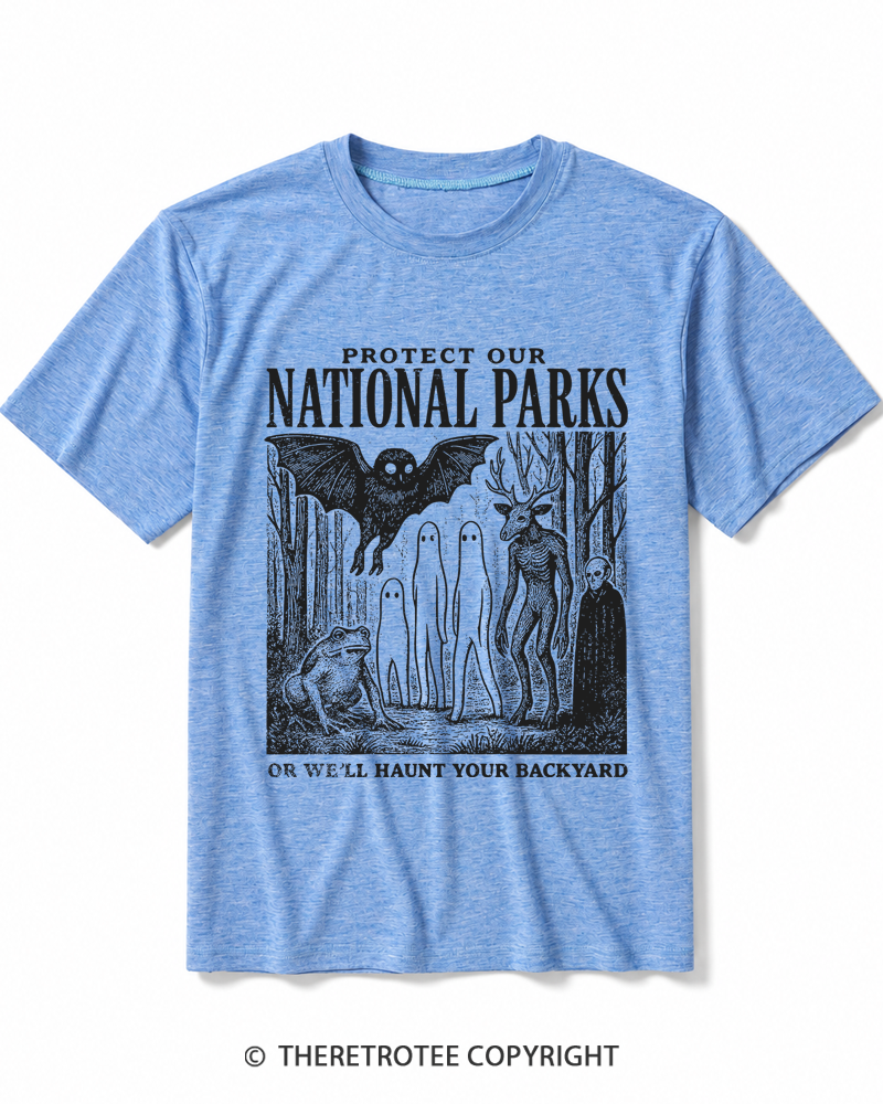 TheRetroTee Mothman 1970s Heather T-Shirt