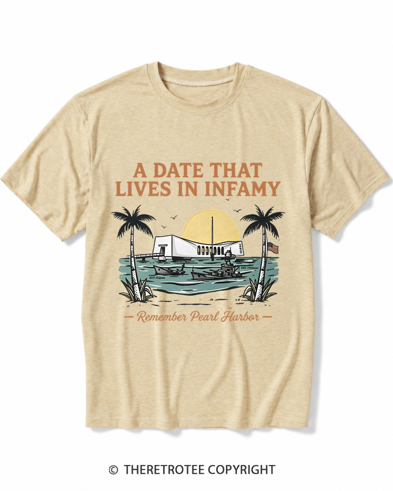 TheRetroTee A Date That Lives in Infamy 1941 Heather T-Shirt