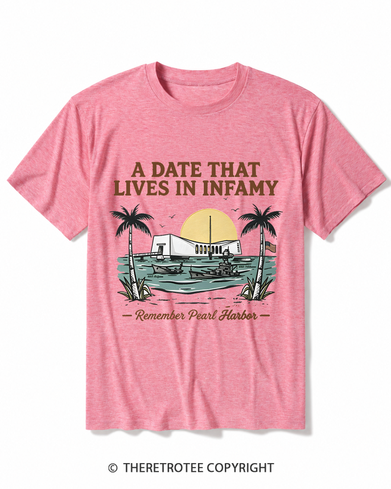 TheRetroTee A Date That Lives in Infamy 1941 Heather T-Shirt