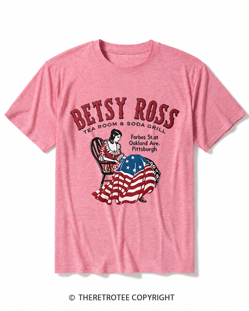 TheRetroTee Betsy Ross Tea Room Pittsburgh 1930s Heather T-Shirt