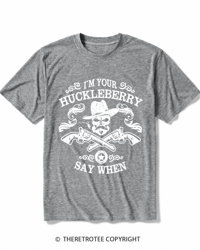 TheRetroTee I'm Your Huckleberry 1993 Heather T-Shirt