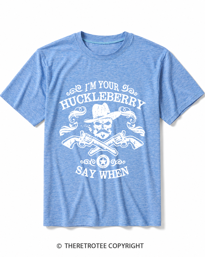 TheRetroTee I'm Your Huckleberry 1993 Heather T-Shirt