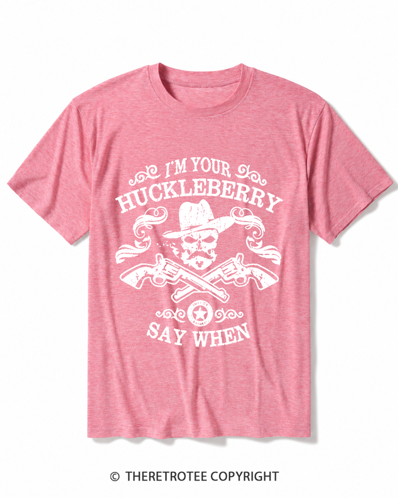TheRetroTee I'm Your Huckleberry 1993 Heather T-Shirt