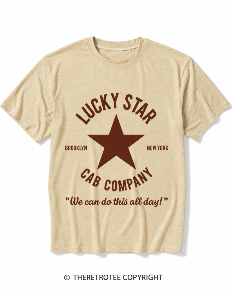 TheRetroTee Lucky Star Cab Company Heather T-Shirt