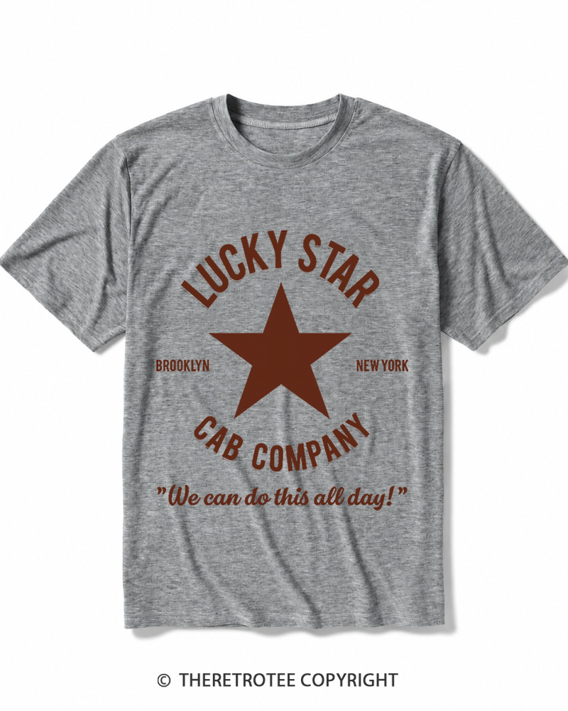 TheRetroTee Lucky Star Cab Company Heather T-Shirt