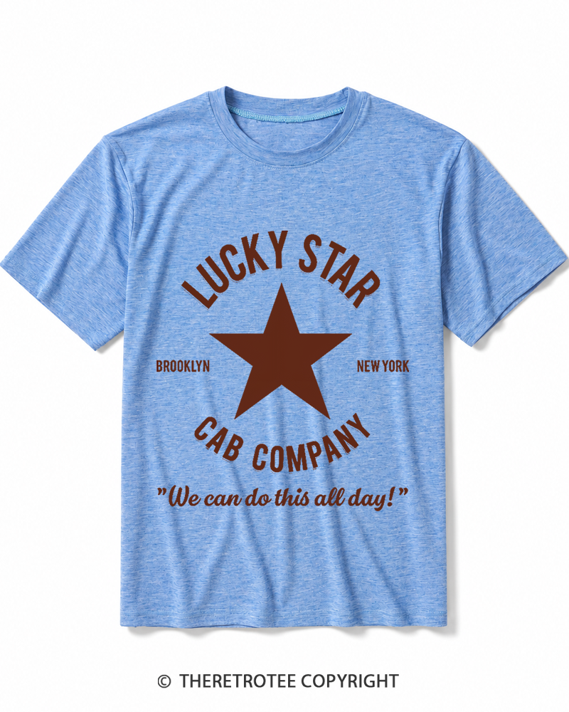 TheRetroTee Lucky Star Cab Company Heather T-Shirt