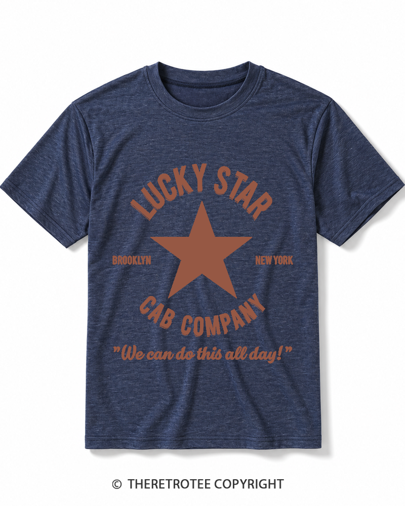 TheRetroTee Lucky Star Cab Company Heather T-Shirt