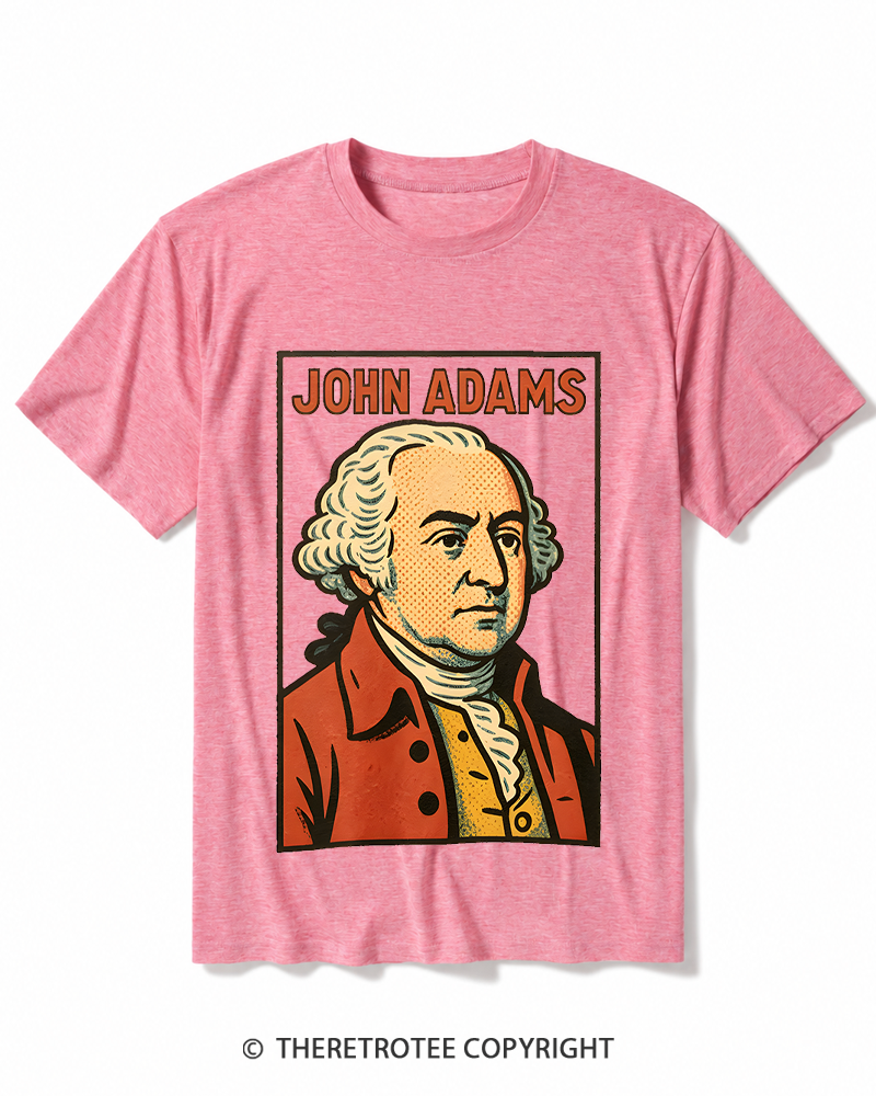 TheRetroTee Retro Comic Founding Father Heather T-Shirt
