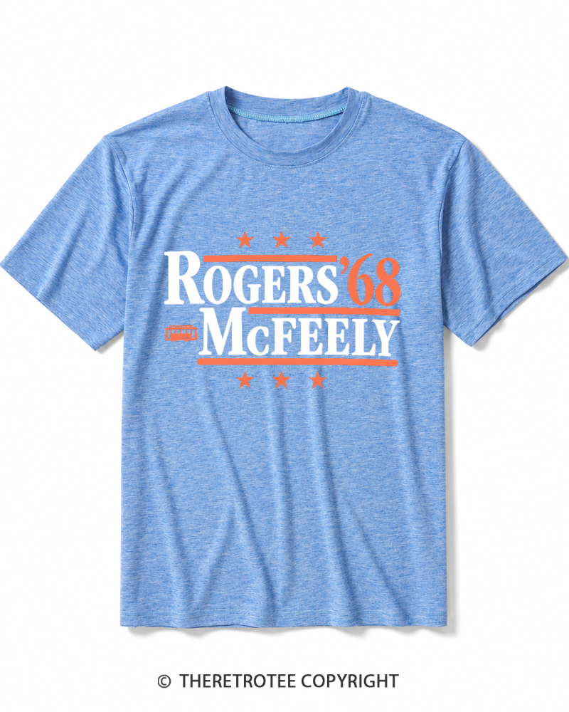 TheRetroTee Rogers McFeely '68 1960s Heather T-Shirt