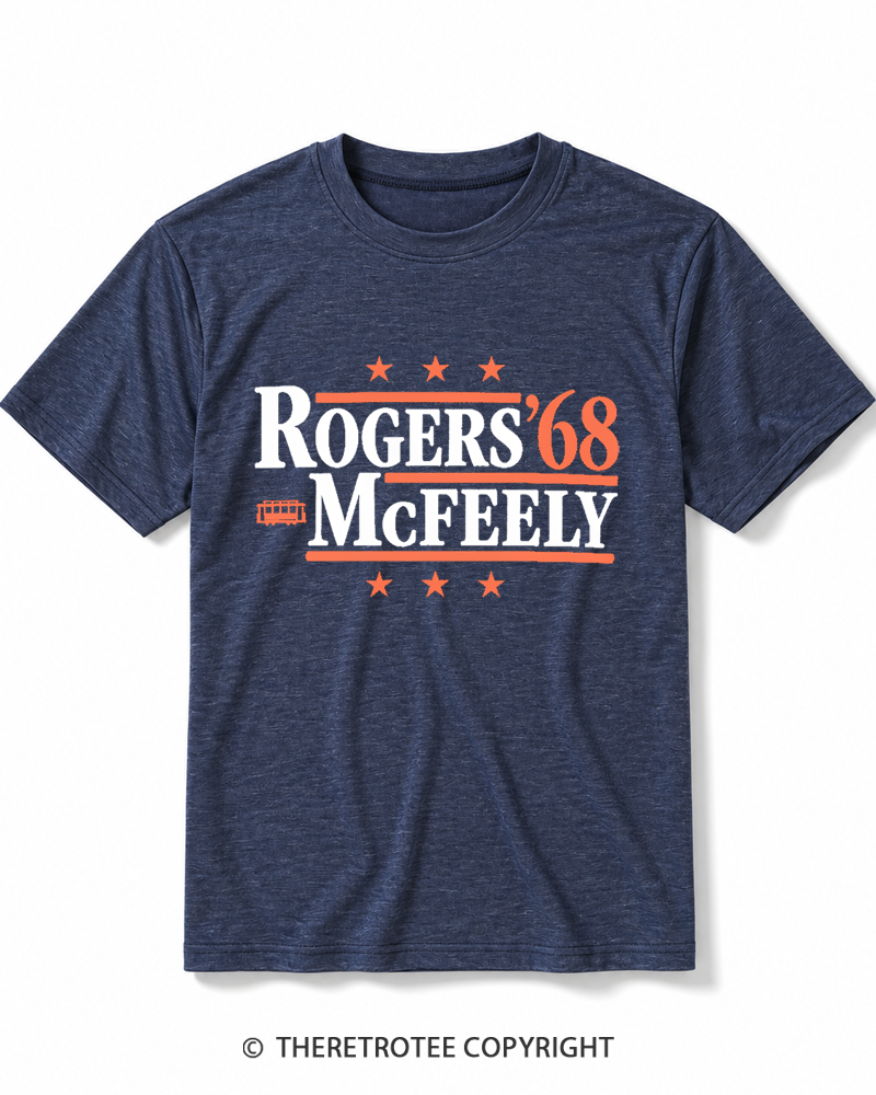 TheRetroTee Rogers McFeely '68 1960s Heather T-Shirt