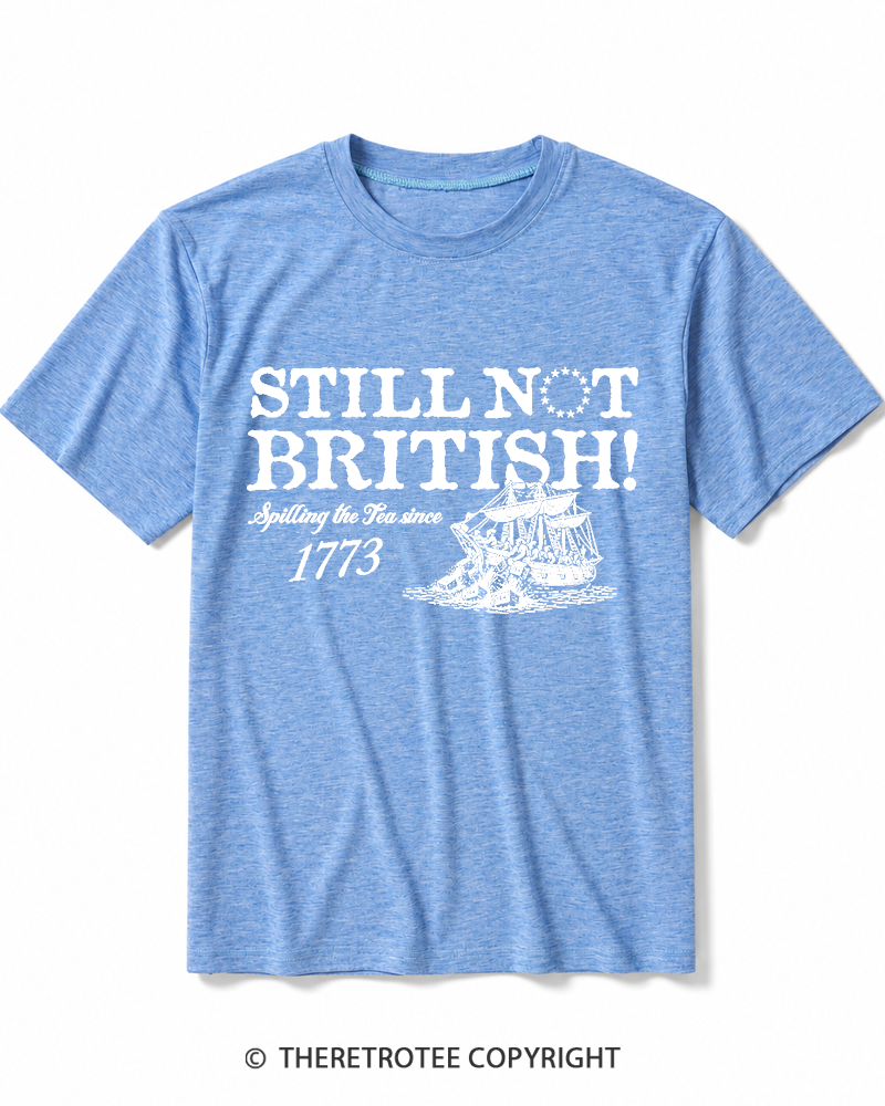 TheRetroTee Still Not British Heather T-Shirt