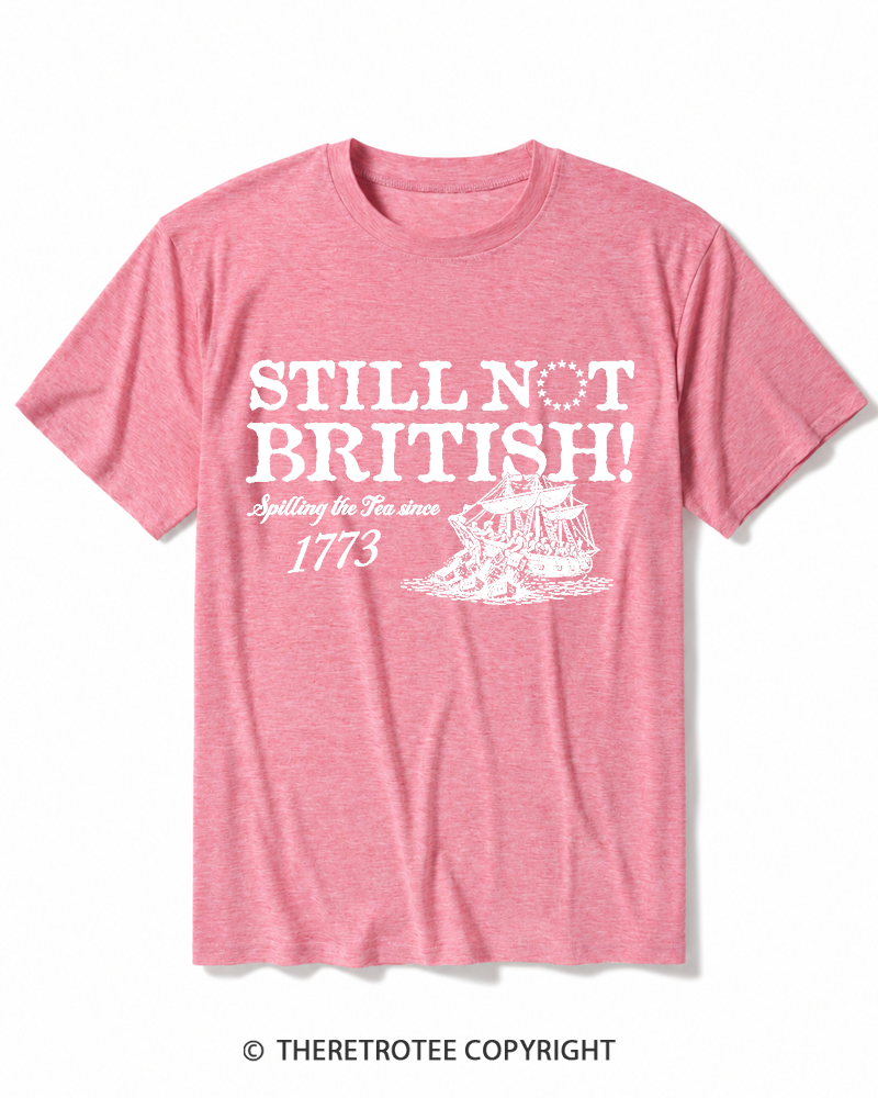 TheRetroTee Still Not British Heather T-Shirt
