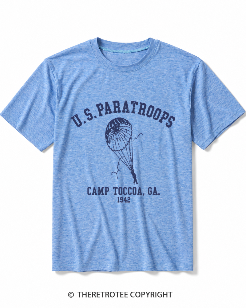 TheRetroTee U.S. Paratroops 1942 Heather T-Shirt