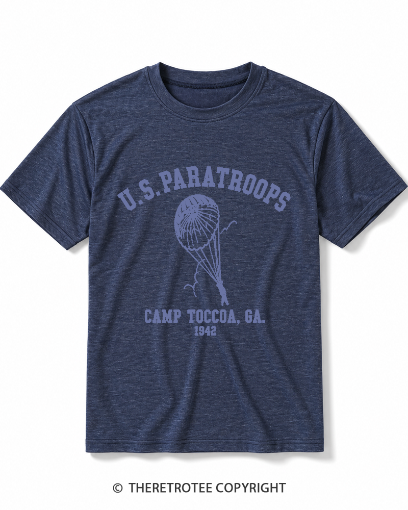 TheRetroTee U.S. Paratroops 1942 Heather T-Shirt