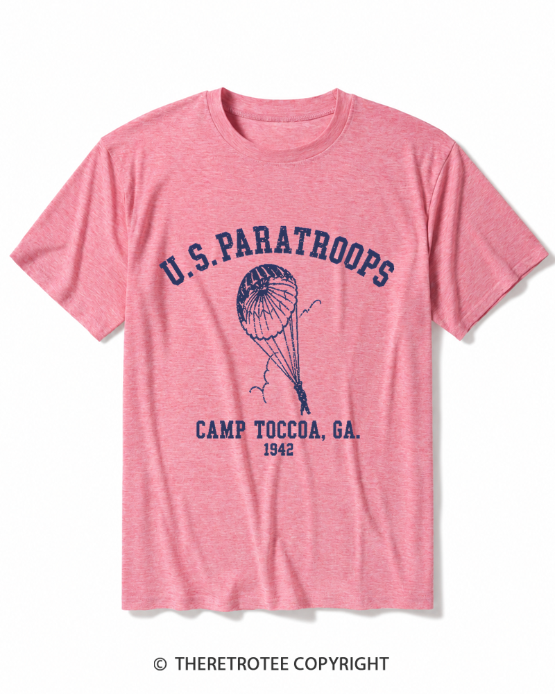TheRetroTee U.S. Paratroops 1942 Heather T-Shirt