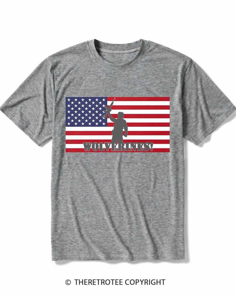 TheRetroTee Wolverines 1984 Heather T-Shirt