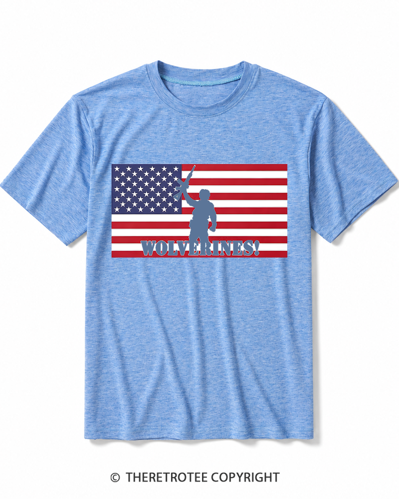 TheRetroTee Wolverines 1984 Heather T-Shirt