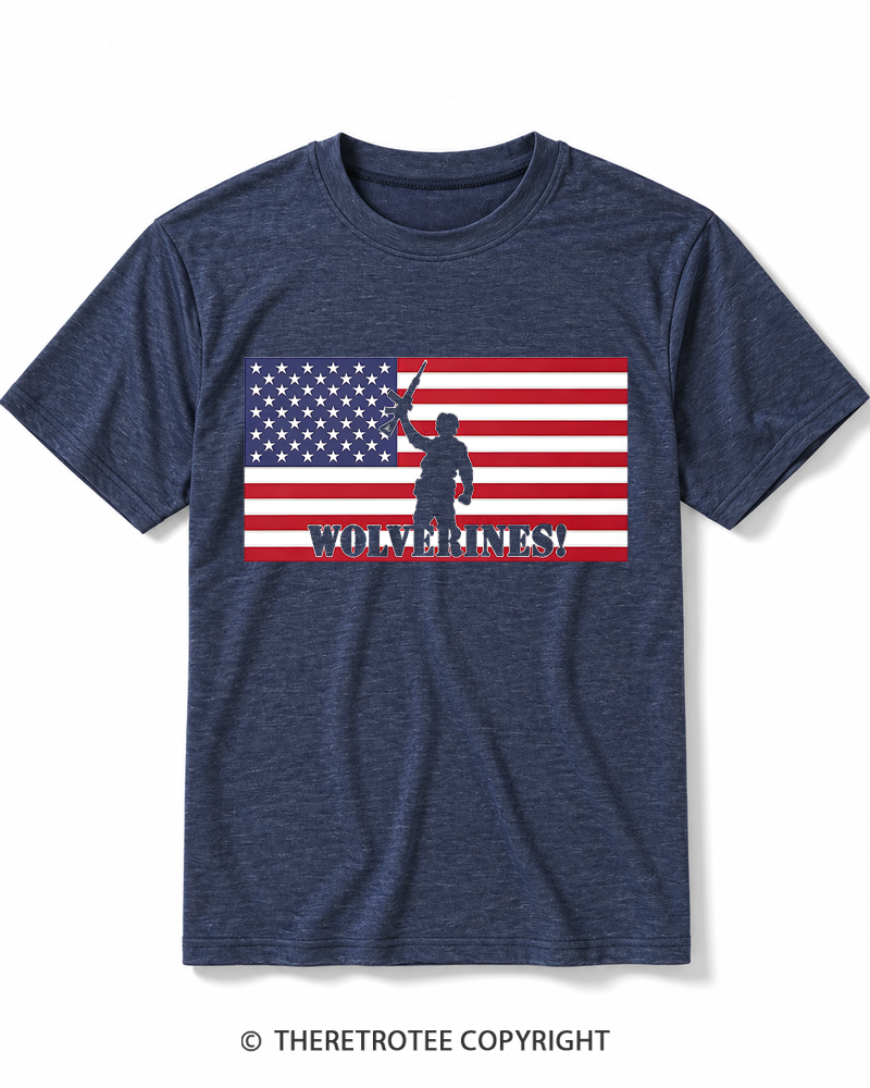 TheRetroTee Wolverines 1984 Heather T-Shirt