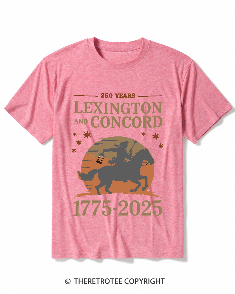 TheRetroTee 250 Years Lexington and Concord 1775 Heather T-Shirt