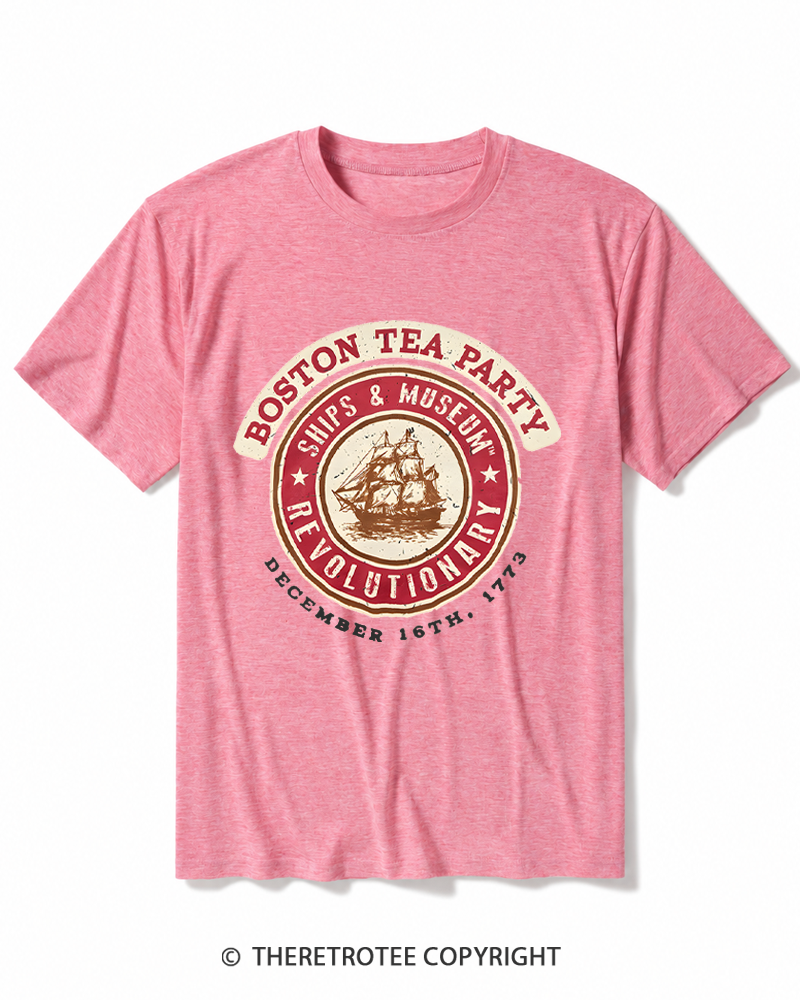 TheRetroTee Boston Tea Party 1773 Heather T-Shirt