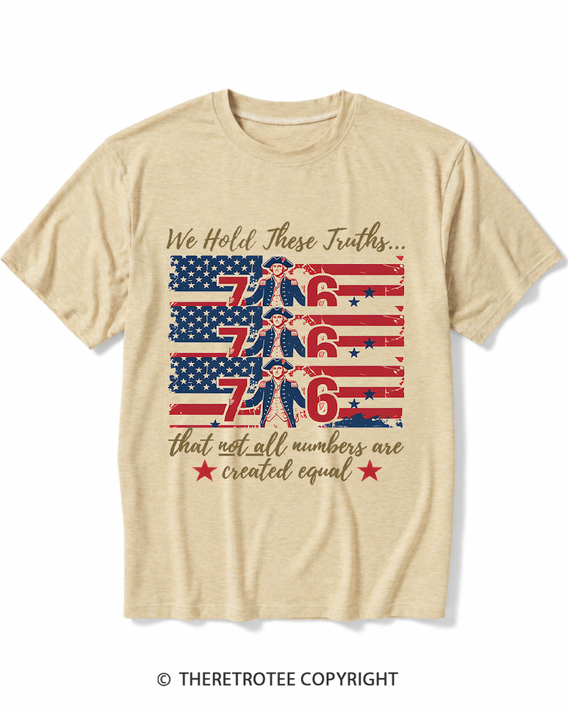 TheRetroTee Funny 7- 6 History Teacher George Washington Heather T-Shirt
