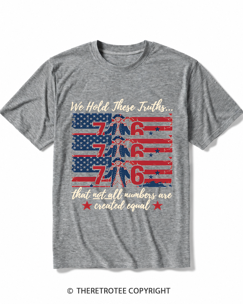 TheRetroTee Funny 7- 6 History Teacher George Washington Heather T-Shirt