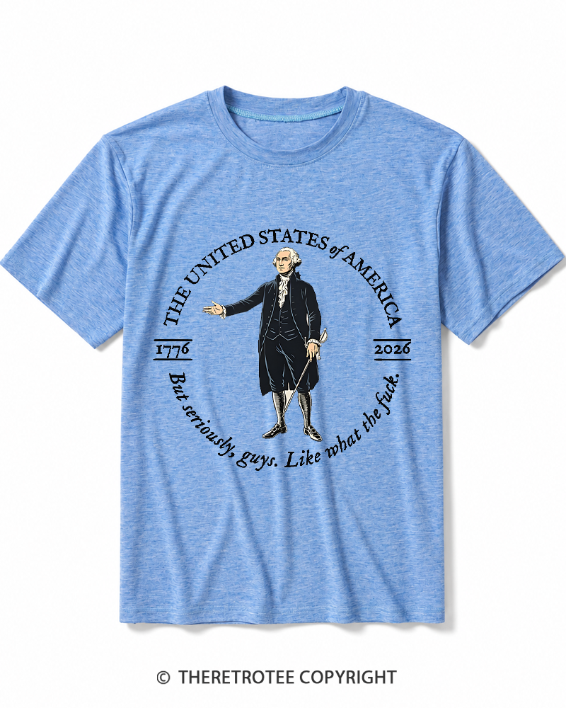 TheRetroTee George Washington WTF Heather T-Shirt