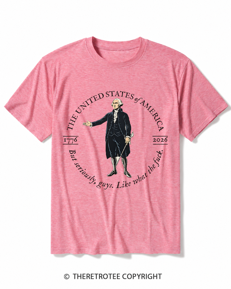 TheRetroTee George Washington WTF Heather T-Shirt