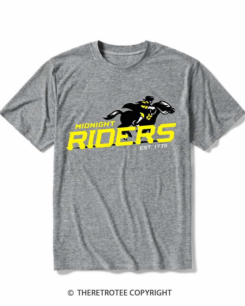 TheRetroTee Midnight Riders 1775 Heather T-Shirt