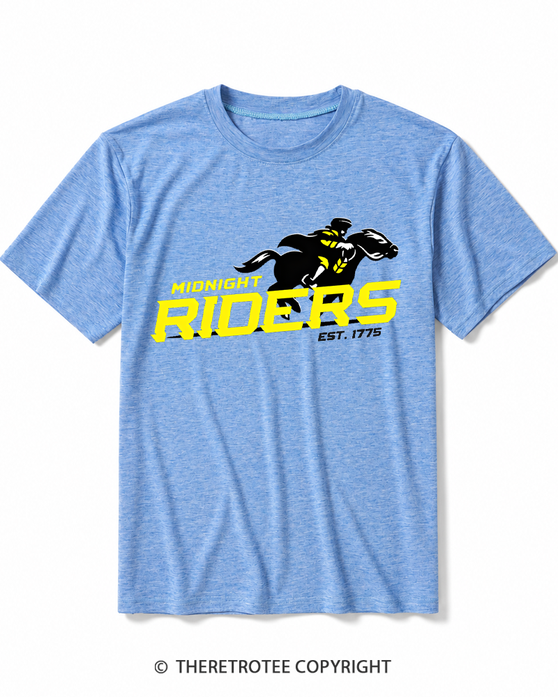 TheRetroTee Midnight Riders 1775 Heather T-Shirt