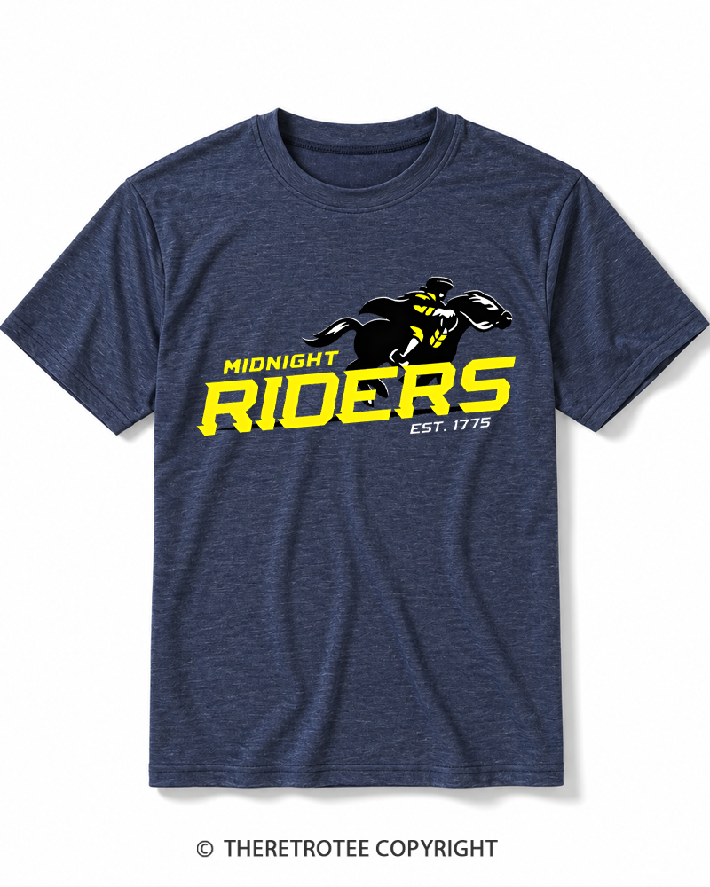 TheRetroTee Midnight Riders 1775 Heather T-Shirt