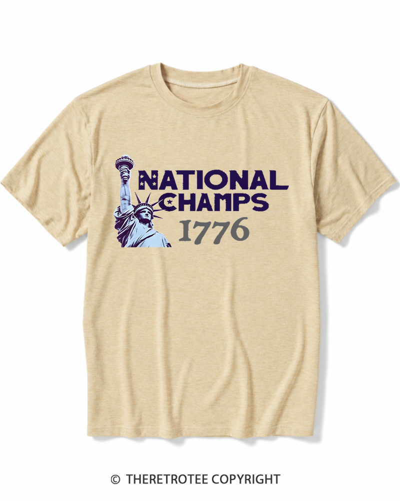 TheRetroTee National Champs 1776 Heather T-Shirt