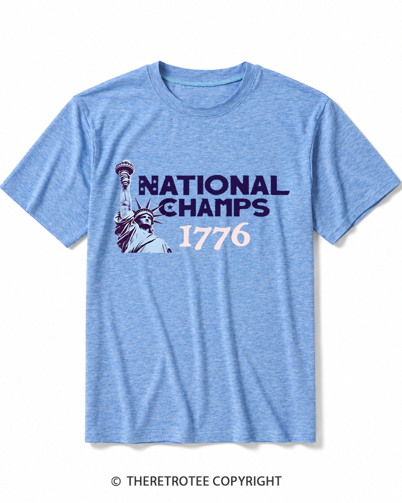 TheRetroTee National Champs 1776 Heather T-Shirt