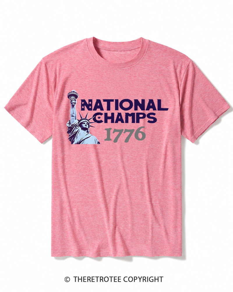 TheRetroTee National Champs 1776 Heather T-Shirt