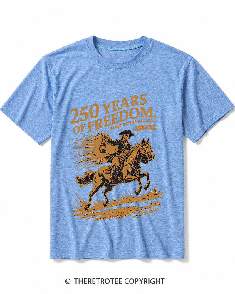 TheRetroTee Paul Revere Midnight Ride Design 1775 Heather T-Shirt