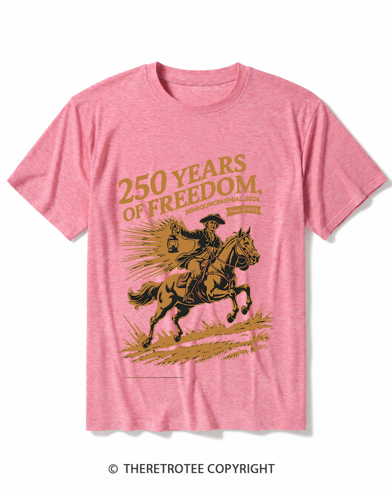 TheRetroTee Paul Revere Midnight Ride Design 1775 Heather T-Shirt