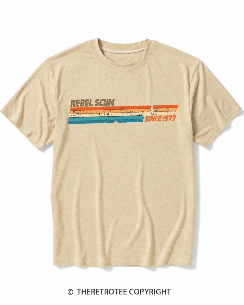 TheRetroTee Rebel Scum Leftist 1977 Heather T-Shirt