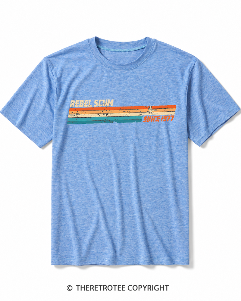 TheRetroTee Rebel Scum Leftist 1977 Heather T-Shirt