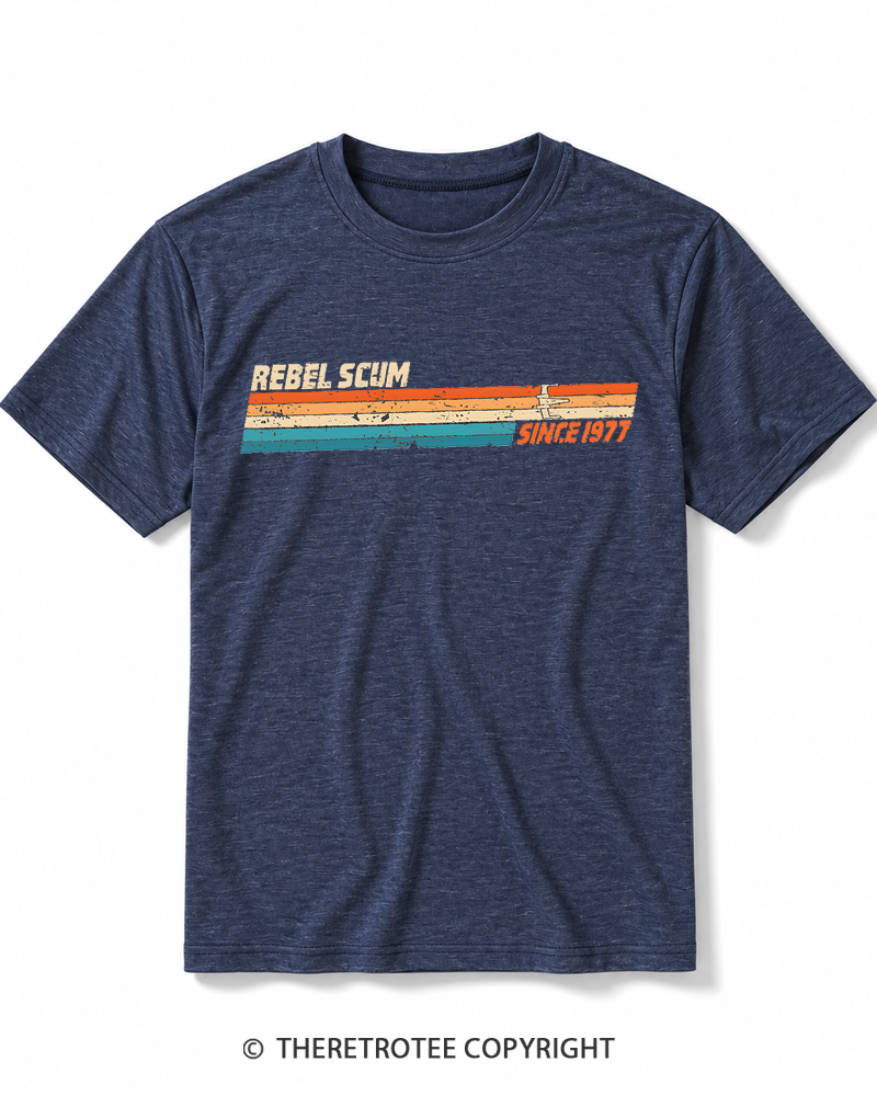 TheRetroTee Rebel Scum Leftist 1977 Heather T-Shirt