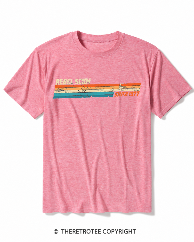 TheRetroTee Rebel Scum Leftist 1977 Heather T-Shirt