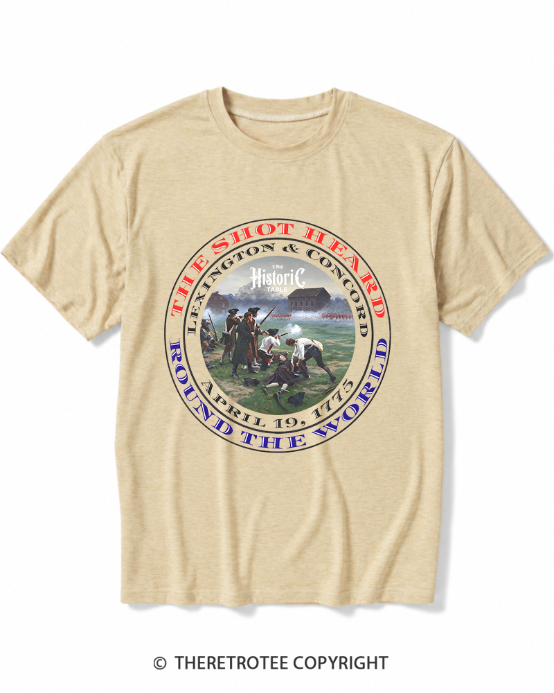 TheRetroTee Revolutionary War 1775 Heather T-Shirt