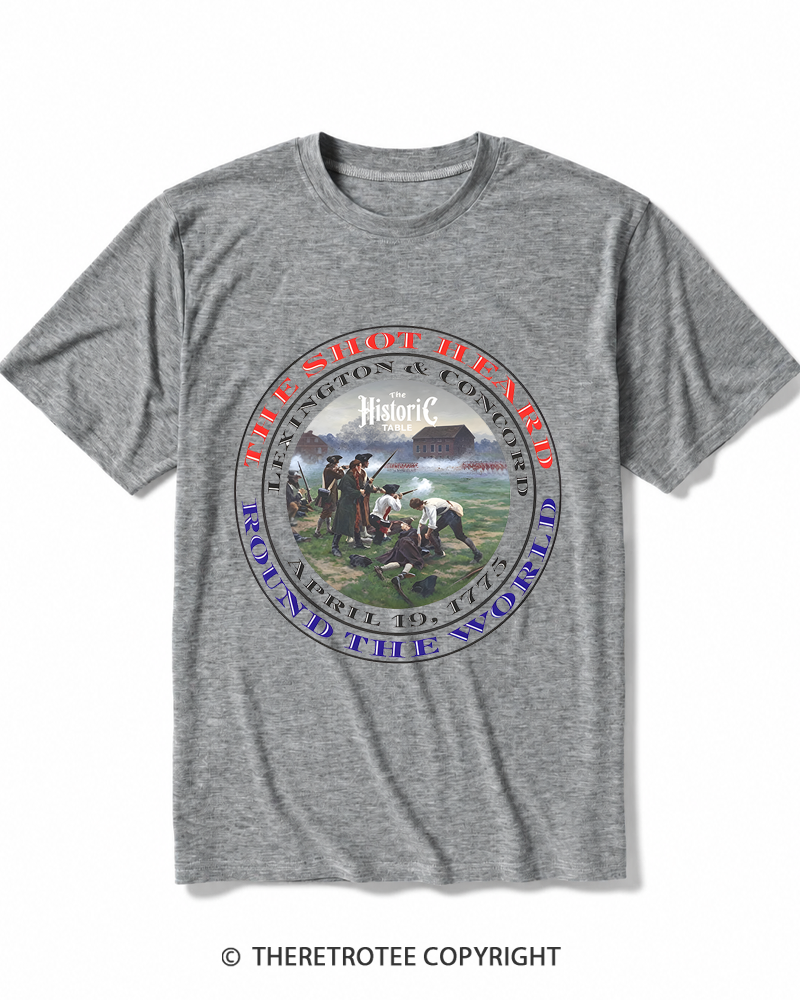 TheRetroTee Revolutionary War 1775 Heather T-Shirt