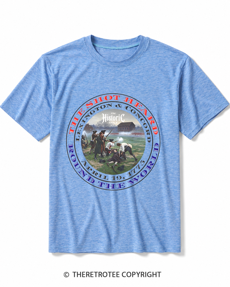 TheRetroTee Revolutionary War 1775 Heather T-Shirt