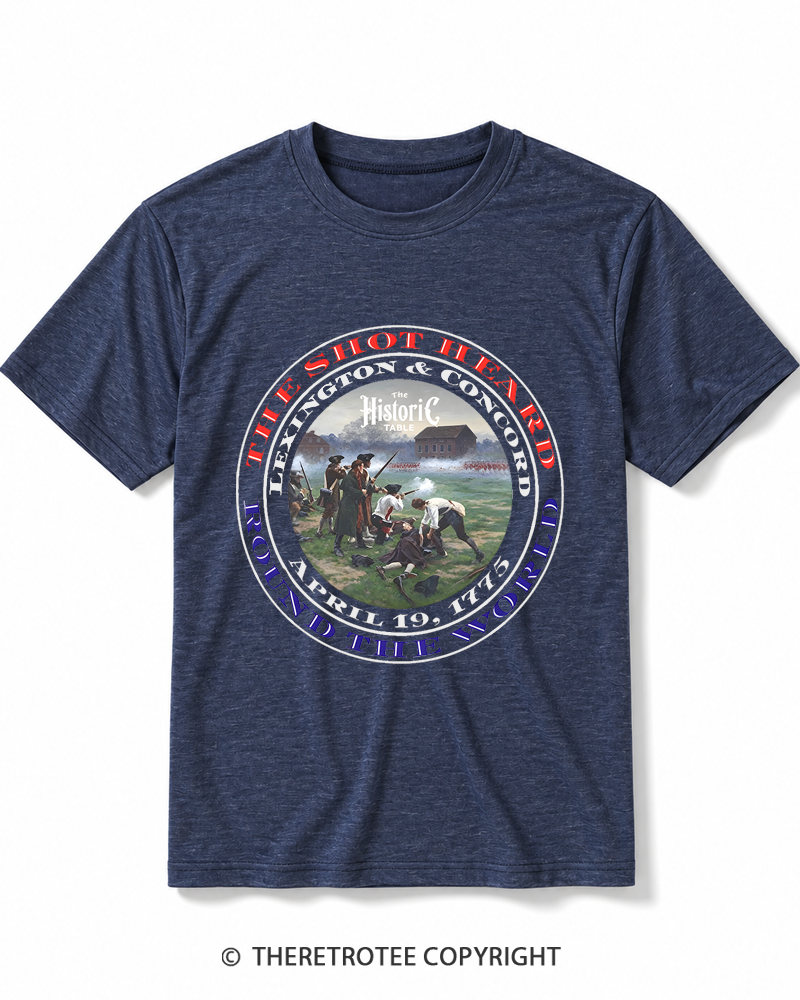 TheRetroTee Revolutionary War 1775 Heather T-Shirt