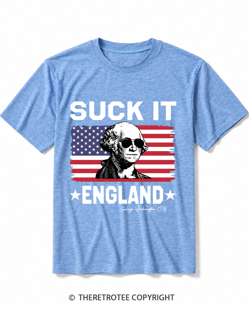 TheRetroTee Suck It England 1776 Heather T-Shirt