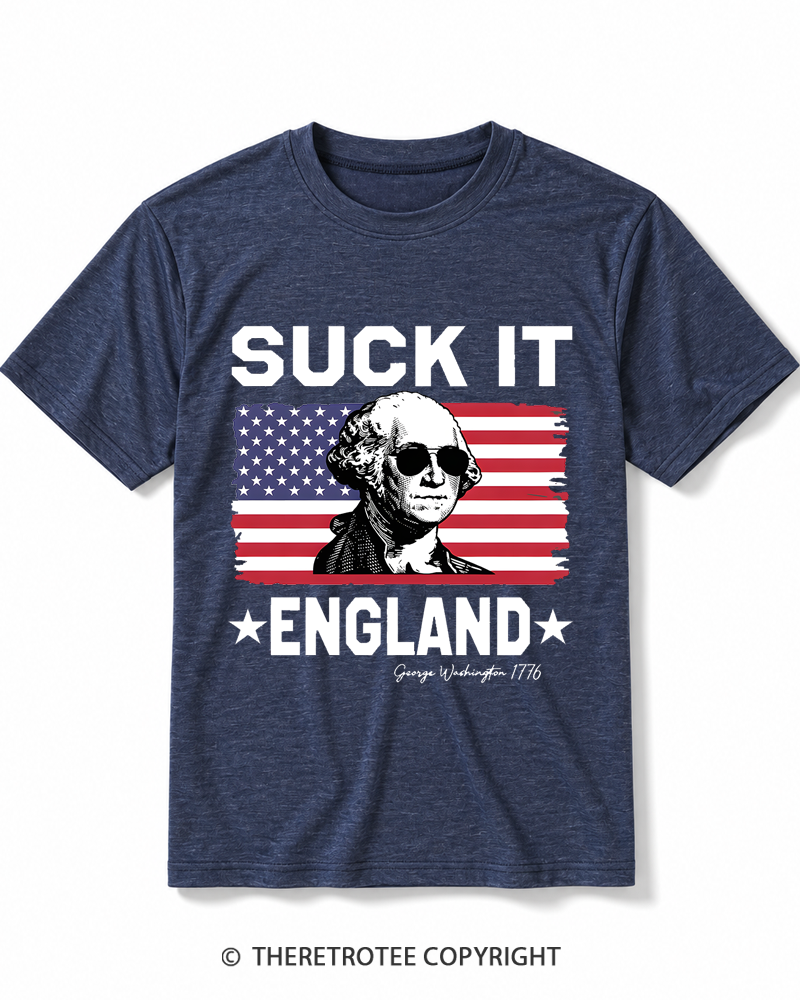 TheRetroTee Suck It England 1776 Heather T-Shirt