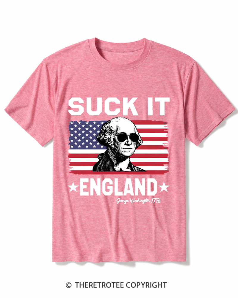 TheRetroTee Suck It England 1776 Heather T-Shirt