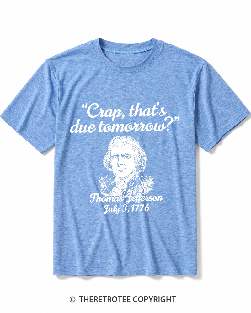 TheRetroTee Thomas Jefferson 1776 Heather T-Shirt