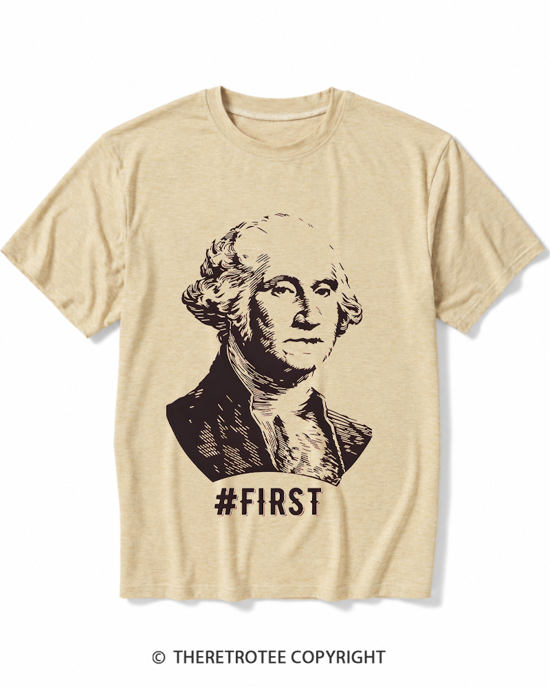 TheRetroTee Youth First 1776 Heather T-Shirt