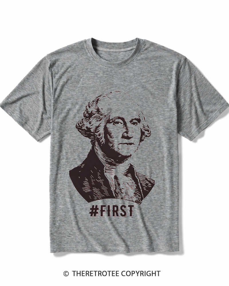 TheRetroTee Youth First 1776 Heather T-Shirt